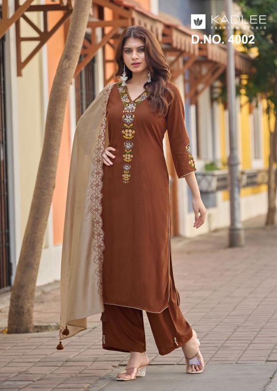 Kadlee sangini 3pcs best designer kurtis mumbai wholesale